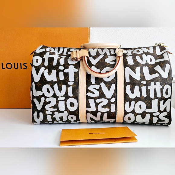 Louis Vuitton Graffiti Limited Edition Keepall 50 - Picture 1 of 12